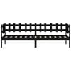 vidaXL Day Bed without Mattress Black 80x200 cm Solid Wood Pine