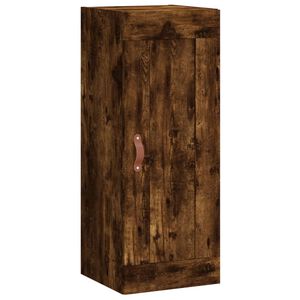 vidaXL Wall Mounted Cabinet Smoked Oak 34.5x34x90 cm Engineered Wood
