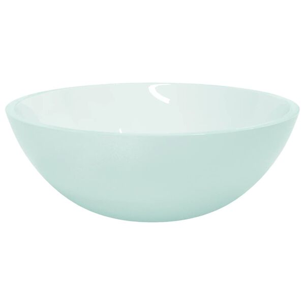vidaXL Basin Glass 50x37x14 cm Frosted