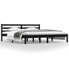 vidaXL Bed Frame without Mattress 180x200cm Black Super King Size