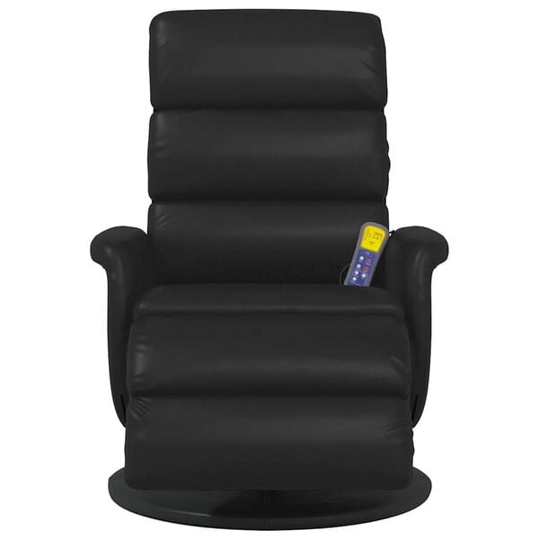 vidaXL Massage Recliner Chair Black 71 x 98 x 106 cm Faux Leather