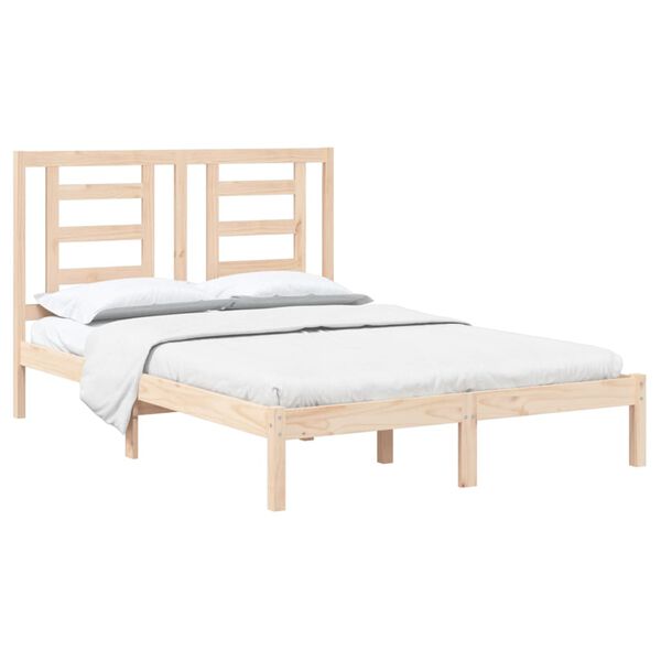 vidaXL Bed Frame without Mattress 140x190 cm Solid Wood Pine