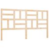 vidaXL Bed Headboard 206x4x104 cm Solid Wood Pine