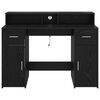 vidaXL Desk with Drawer Black oak 120 x 55 x 91 cm Engineered wood