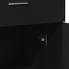 vidaXL Sideboards 2 pcs Black 60x30x84 cm Engineered Wood