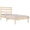 vidaXL Bed Frame without Mattress Solid Wood Pine Single