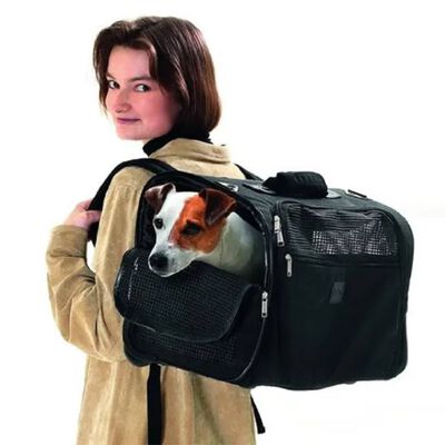 FLAMINGO Pet Carrying Bag Smart Trolley Norton Black 54x25.5x36.5 cm 31470