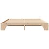 vidaXL Bed Frame Natural 200 x 200 cm Solid Pine Wood