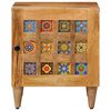 vidaXL Bedside Cabinet Natural 40 x 33.5 x 46 cm Solid Mango Wood