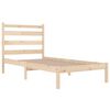 vidaXL Bed Frame without Mattress Solid Wood Pine Single