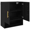 vidaXL Wall Cabinet Black oak 60 x 31 x 70 cm Engineered wood