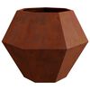 vidaXL Planter Rusty 100 x 100 x 80 cm Weathering Steel