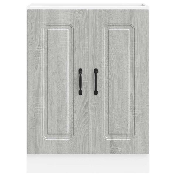 vidaXL Sink Base Cabinet Kalmar Grey Sonoma 60x46x81.5 cm Engineered Wood