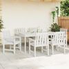 vidaXL Garden Chair 6 pcs White 65.5 x 59 x 88 cm Polyethylene