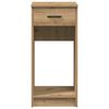 vidaXL Computer Tower Stand with Drawer Artisan Oak 35x45x77 cm