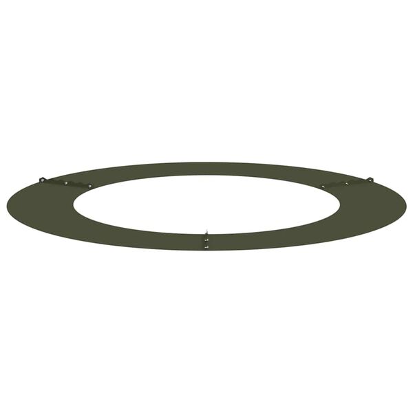 vidaXL suitable for Flat Tree Rings 5 pcs Olive green &Oslash;60 / 90 cm Steel