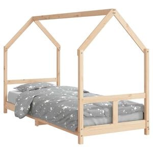 vidaXL Kids Bed Frame 80x200 cm Solid Wood Pine