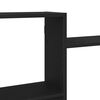 vidaXL Wall Shelf Black Oak 159x18x65 cm Engineered Wood