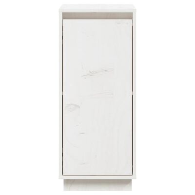 vidaXL Sideboard White 31.5x34x75 cm Solid Wood Pine