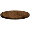 vidaXL Table Top Dark Brown &Oslash; 50 x 2.5 cm Solid Oak Wood