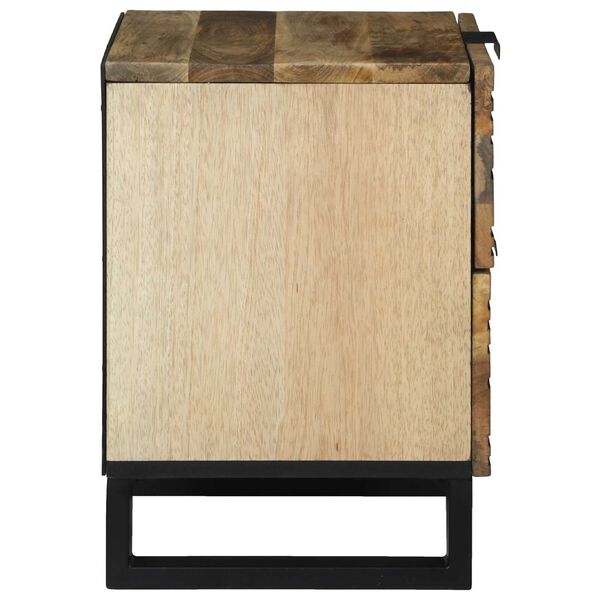 vidaXL Bedside Cabinet Brown 40 x 33 x 46 cm Solid Acacia wood