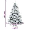 vidaXL Artificial Christmas Tree with 300 LEDs White 180 cm PE and PVC