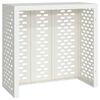 vidaXL Air Conditioner Cover White 110 x 50 x 105 cm Steel