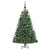 vidaXL Artificial Hinged Christmas Tree Green 150 cm PVC and Metal