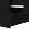 vidaXL Bedside Cabinets with 2 Drawers 2 pcs Black 38x34x80 cm