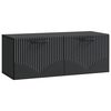 vidaXL Wall-Mounted TV Cabinet Black 78.5 x 31 x 30 cm Engineered Wood