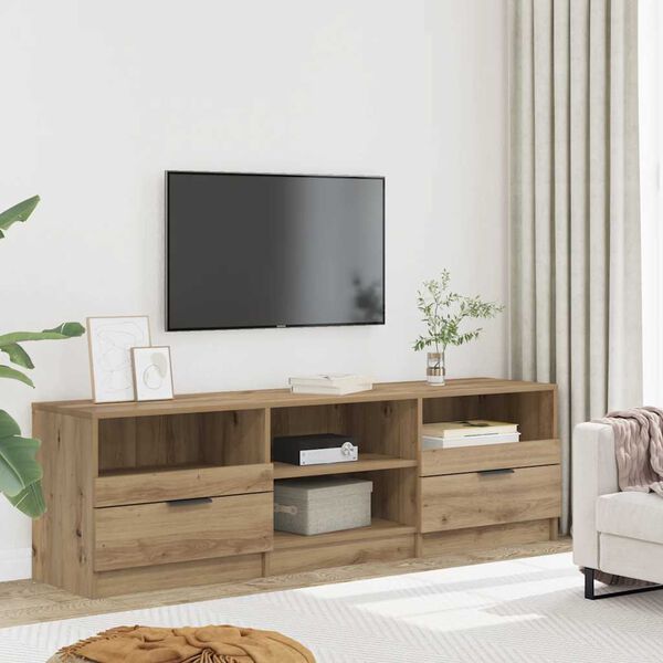 vidaXL TV Cabinet Artisan Oak 150x33.5x45 cm Engineered Wood