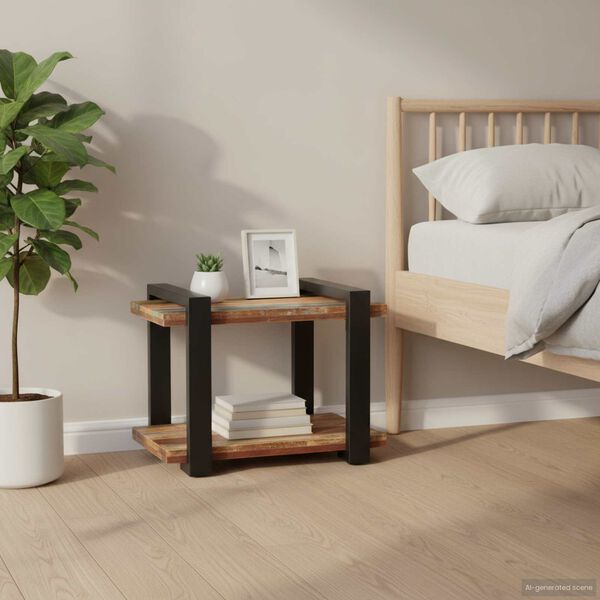 vidaXL Bedside Cabinet 50x40x40 cm Solid Reclaimed Wood