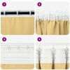 vidaXL Blackout Curtains with Rings 2 pcs Beige 140 x 140 cm Polyester
