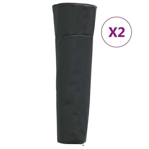 vidaXL Heater Covers 2 pcs Pyramid Shaped 86x47x241cm 420D Oxford Fabric