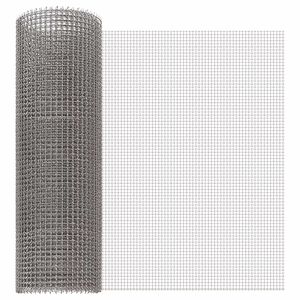 vidaXL Mesh Screen 40 x 200 cm 3 Mesh Stainless Steel 201 Silver