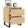 vidaXL Bedside Cabinets 2 pcs Sonoma Oak 40x35x50 cm Engineered Wood