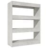 vidaXL Book Cabinet | Concrete grey | Engineered wood | Medium | Book Cabinet