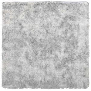vidaXL Shaggy Rug High Pile NAVARRA Silver Grey 160x160 cm Polyester