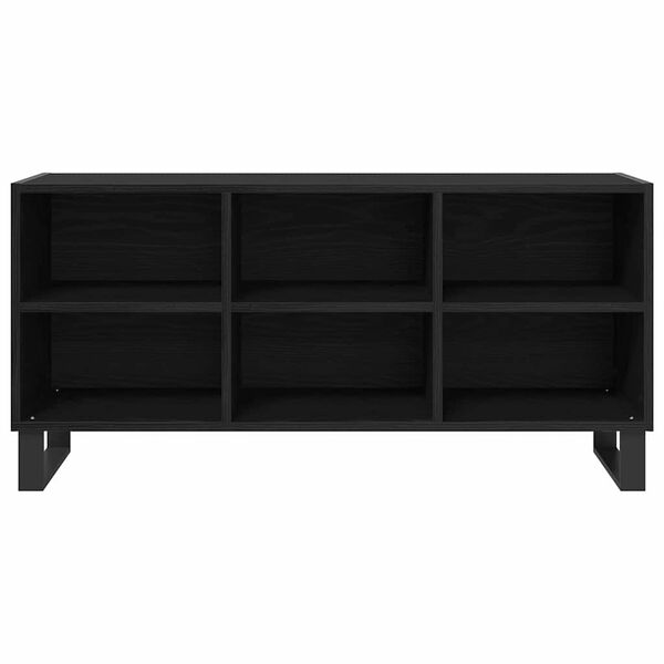 vidaXL TV Cabinet Black Oak 103.5 x 30 x 50 cm Engineered Wood