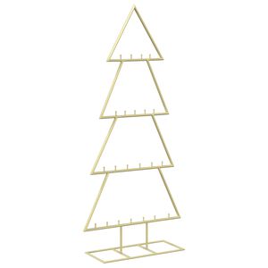 vidaXL Metal Christmas Tree with Stand KUOPIO 125 cm Steel Gold