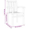 vidaXL Garden Dining Set 5 pcs Brown Solid Teak Wood