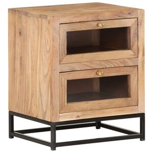 vidaXL Bedside Cabinet 40x30x50 cm Solid Acacia Wood