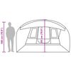 vidaXL Camping Tent Tunnel 5-Person Blue Waterproof