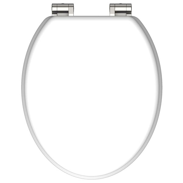 SCH&Uuml;TTE Toilet Seat with Soft Close SPIRIT WHITE White Matte
