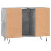 vidaXL Bathroom Cabinet Concrete Grey 80x33x60 cm Engineered Wood