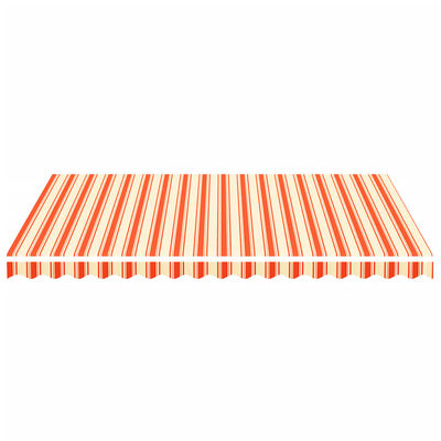 vidaXL Replacement Fabric for Awning Yellow and Orange 4x3 m