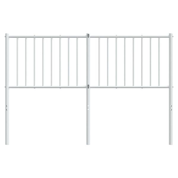 vidaXL Metal Headboard White 135 cm