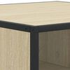 vidaXL Coffee Table Sonoma Oak 80x80x30 cm Engineered Wood and Metal