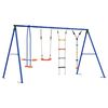 vidaXL Outdoor Swing Set Multicolour Steel and PE