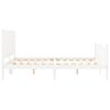 vidaXL Bed Frame without Mattress White 160x200 cm Solid Wood Pine